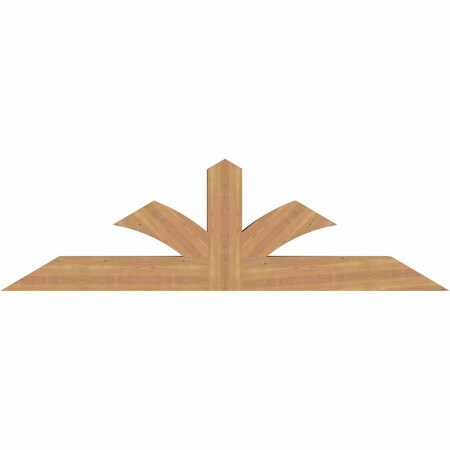 Ekena Millwork Richland Smooth Timber Gable Bracket, Western Red Cedar, 72"W x 21"H x 5 1/2"D x 5 1/2"F, 7/12 Pitch GBW072X21X0606RIC00SWR